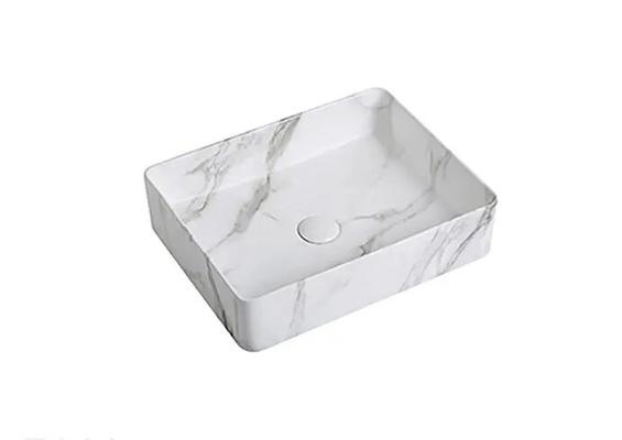 VASQUE A POSER BLANC MARBRE 480X375MM
