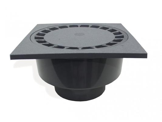 SIPHON PVC GRIS CLAIR 15X15CM D40-50