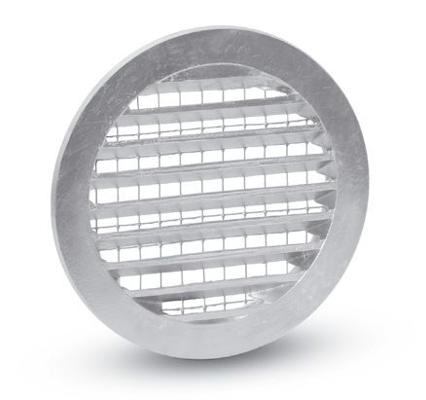 GRILLE D'AERATION D:125-160 ALU