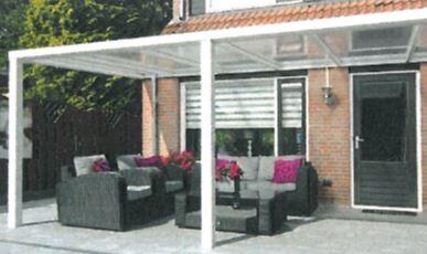 PATIO ALUMINIUM L300XP300CM BLANC CASSE RAL 9001