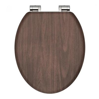 ABATTANT WC MDF DARK WOOD