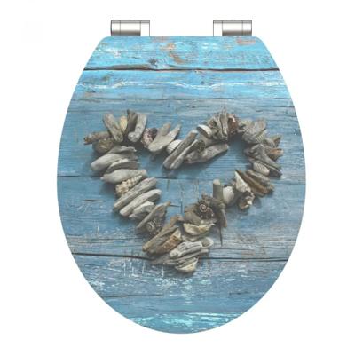 ABATTANT WC MDF SHELL HEART