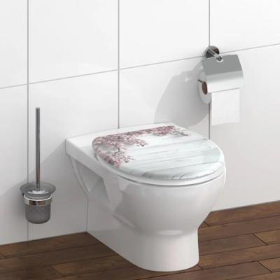 ABATTANT WC DUROPLAST FLOWER WOOD