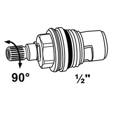 TETE EN CERAMIQUE 1/2-90°