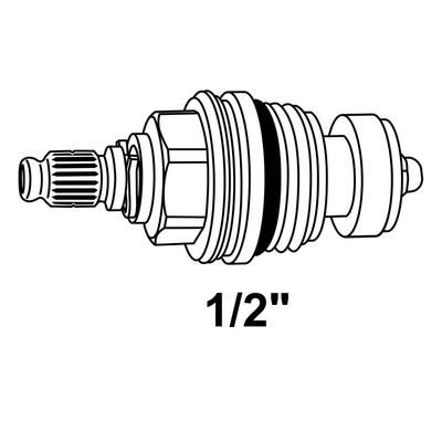 TETE DE VANNE 1/2 SANS POIGNEE