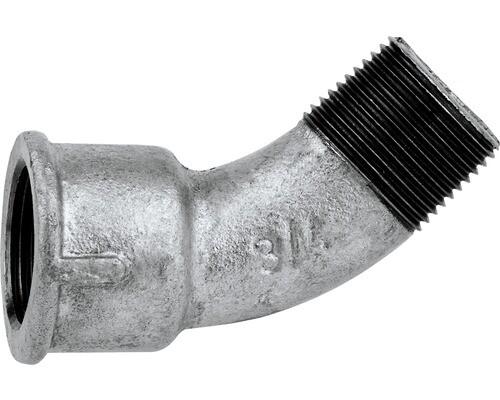 COUDE GALVA FILETE 45° 3/4"