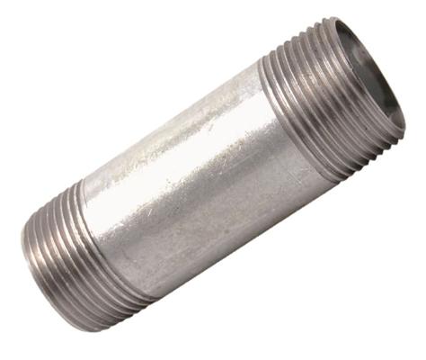 MAMELON TUBE 6CM GALVA 3/8"