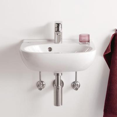 LAVABO VILLEROY & BOCH COMPACT 450X350MM BLANC ALPIN SANS MITIGEUR