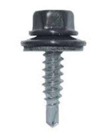 KIT FIXATION VIS AUTOPERC + RONDELLES 4.9X35 GRIS ANTH (50PCS)