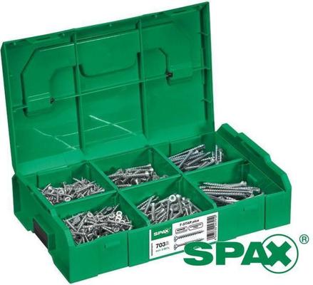 SPAX ASSORTIMENT VIS WIROX EN BOX (700 PCES)