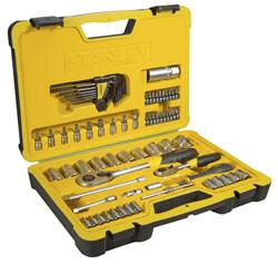 STANLEY SET DOUILLES 1/4" + 1/2" (72PC)