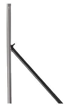 JAMBE DE FORCE POTEAUX RONDS D:38MM H:2.70M NOIR