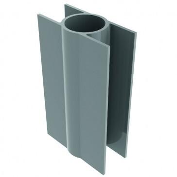 GUIDE PLAQUE D.38MM 20CM GRIS