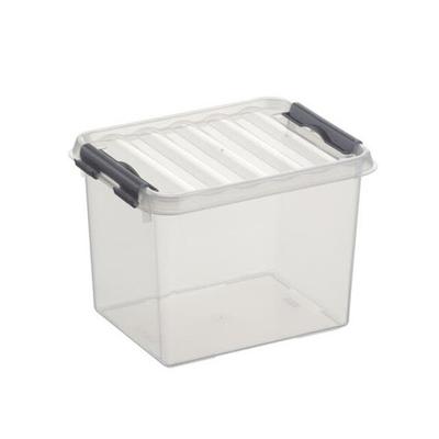 Q-LINE BOITE DE RANGEMENT 3L TRANSPARENT/METALLIQUE