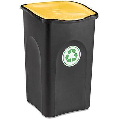 POUBELLE ECOGREEN 50L NOIR+JAUNE
