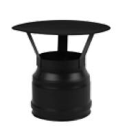 CHAPEAU DOUBLE PAROI NOIR D:80 INOX 316