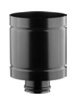 CHAPEAU ANTIREFOULEUR DOUBLE PAROI NOIR D:80 INOX 316