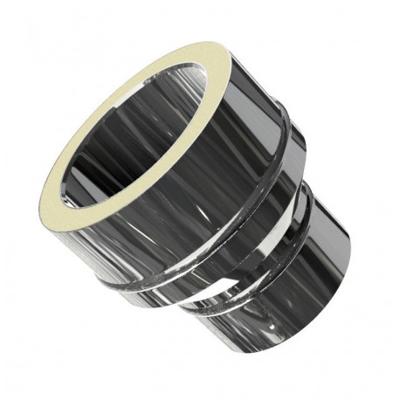 ADAPTATEUR SIMPLE PAROI/DOUBLE PAROI F NOIR D:80 INOX 316