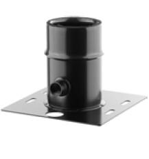 PLAQUE DE DEPART DOUBLE PAROI NOIR D:80 INOX 316