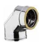 COUDE 90° D80 + 1 BRIDE DE SECURITE