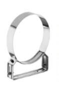 BRIDE MURALE REGLABLE SIMPLE PAROI INOX 316 D:230