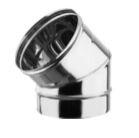 COUDE 45° SIMPLE PAROI INOX 316 D:100
