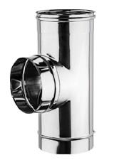 TE 90° M/M/F HAUT SIMPLE PAROI INOX 316 D:150