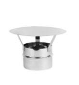CHAPEAU SIMPLE PAROI INOX 316 D:100