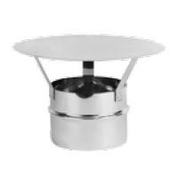 CHAPEAU SIMPLE PAROI INOX 316 D:130