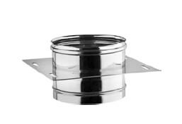 PLAQUE ANCRAGE SIMPLE PAROI INOX 316 D:150