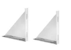 EQUERRE POUR PLAQUE DEPART SIMPLE PAROI INOX 316 D:150