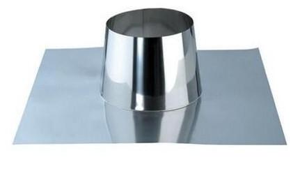 SOLIN PLAT + BAVETTE INOX DOUBLE PAROI 80 D:130