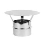 CHAPEAU SIMPLE PAROI INOX 316 D:180
