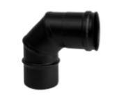 COUDE 90° INOX 316 NOIR D:100