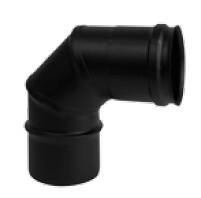 COUDE 90° INOX 316 NOIR D:80