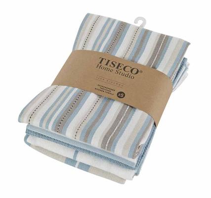 ESSUIE VAISSELLE MULTILINES 50X70CM BLEU (4PCS)