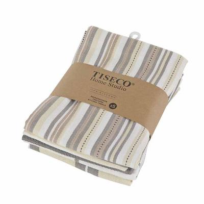 ESSUIE VAISSELLE MULTILINES 50X70CM TAUPE (5PCS)