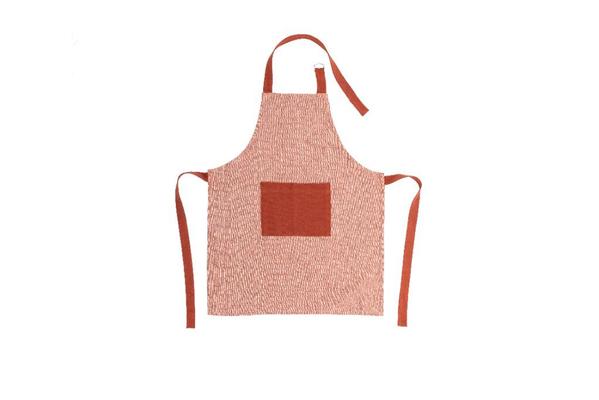 TABLIER CHAMBRAY ENFANT ROUGE 52X63CM