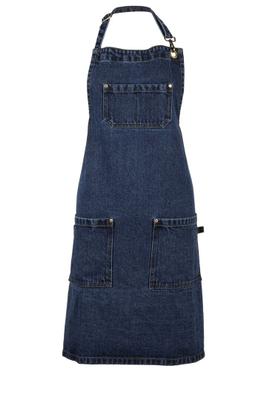 TABLIER DENIM MULTIPOCHES 78X85CM