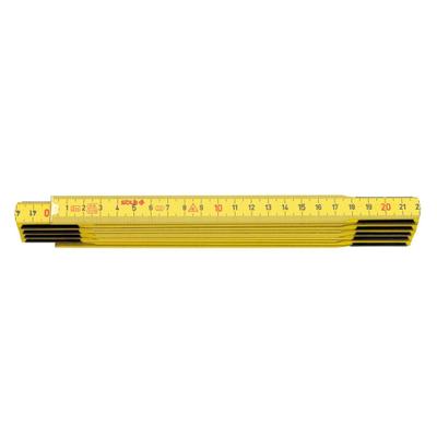 METRE PLIANT BOIS HETRE JAUNE-BLANC 2M (HF2/10)