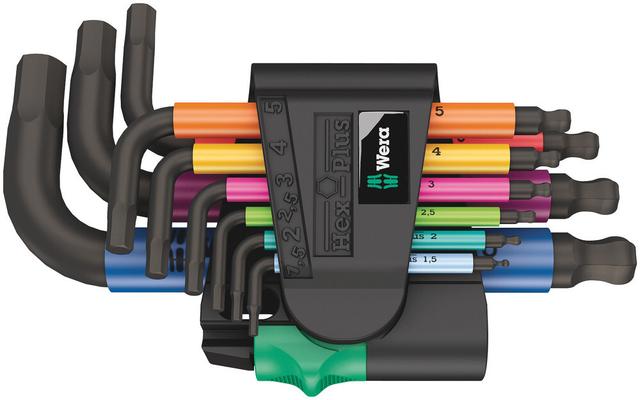 SET CLES A DOUILLE METRIQUES MULTICOLORE (9PC)
