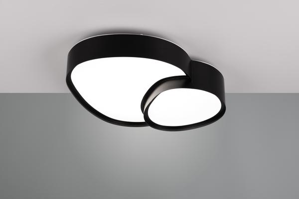 RISE PLAFONNIER SMD 21W 2400LM 2700-6500K NOIR