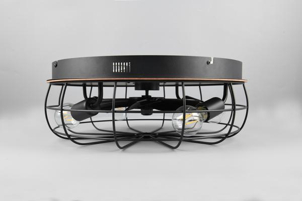 TRONDHEIM PLAFONNIER VENTILATEUR 4XE27