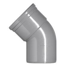 COUDE Ø110 45° GRIS BENOR M/F