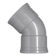 COUDE Ø110 45° GRIS BENOR F/F