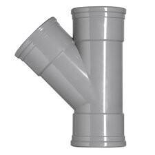 RACCORD TE Ø200 45° GRIS BENOR F/F/F