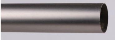 TUBE INITIALE ACIER 25MM CHROME MAT 2M