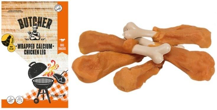CHICKEN WRAPPED CALCIUM CHICKEN LEG 375G