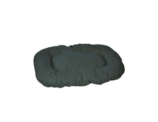 COUSSIN OVALE ADELLE GRIS 45X30CM