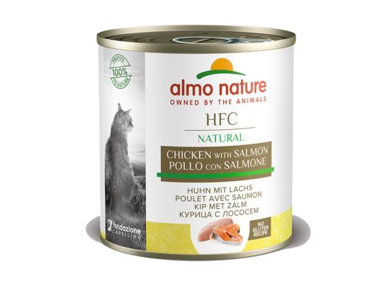 HFC CATS 280G NATURAL - POULET ET SAUMON